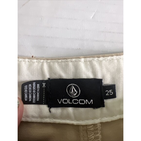 Volcom Womens  Shorts NWT Size 25 Chickie Short Tan - Picture 6 of 11
